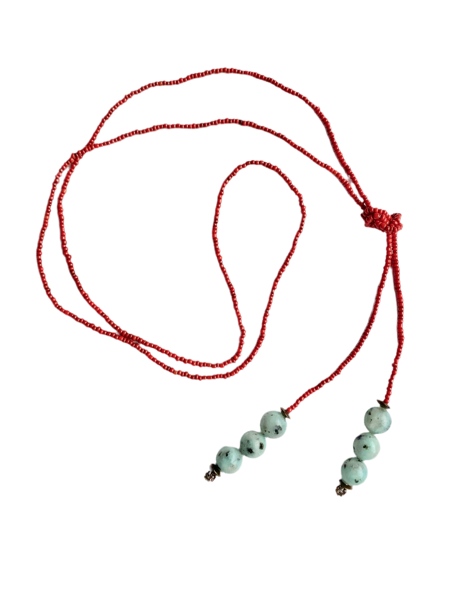 RED LASSO NECKLACE