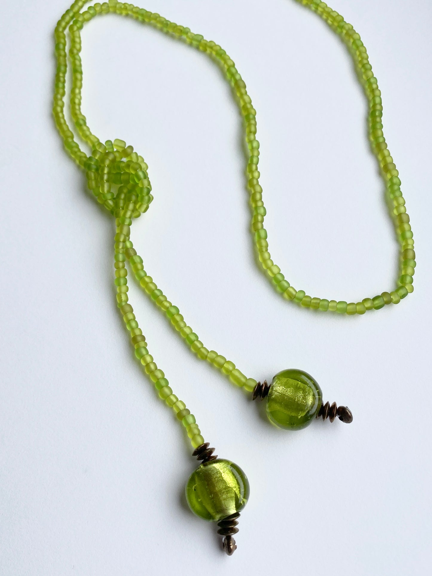 GREEN LASSO NECKLACE